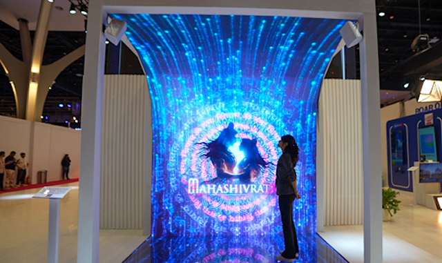Ineractive wall at jio waves